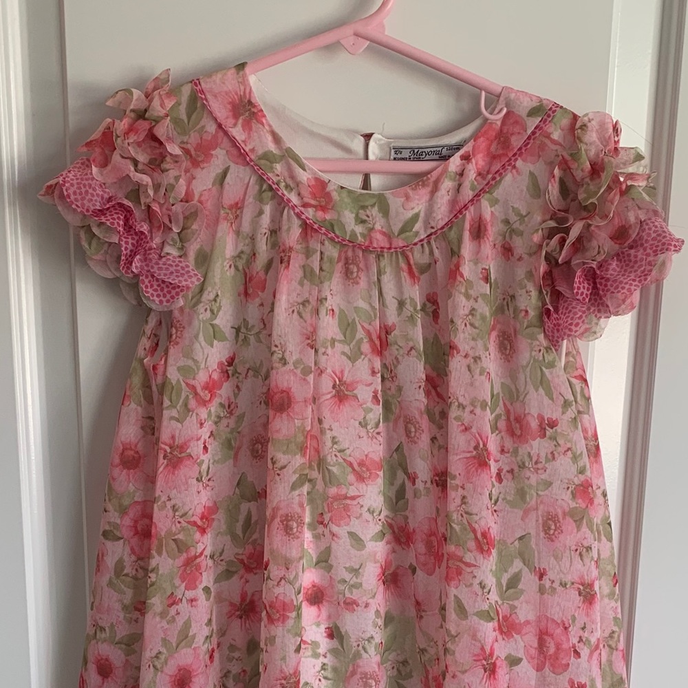 Mayoral Girls Floral dress size 8